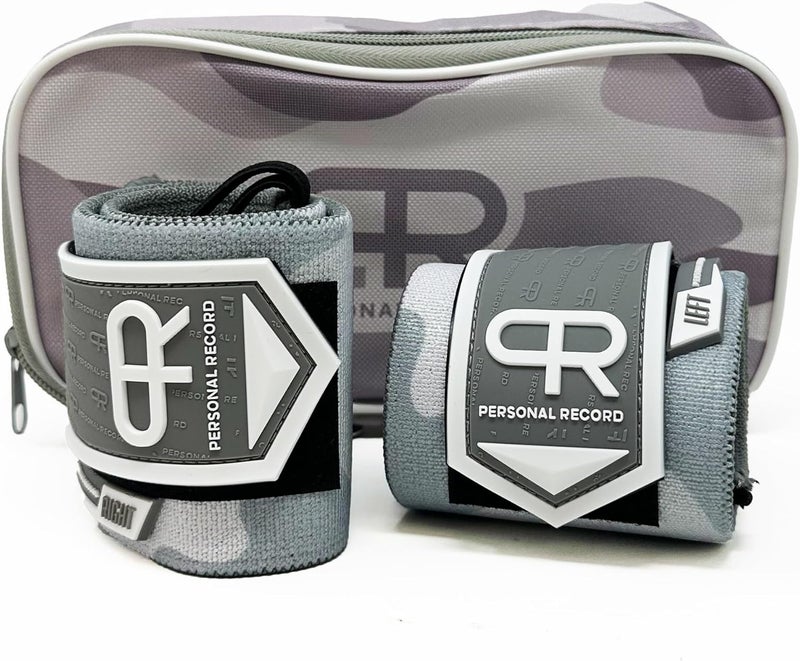 PR Personal Record Heavy Duty Premium Wrist Wraps, More Elasticity, Reinforced Stitching, Extra Wide Strap, Strong Thumb Loop, Larry Wheels Weightlifting Wraps - Image 5